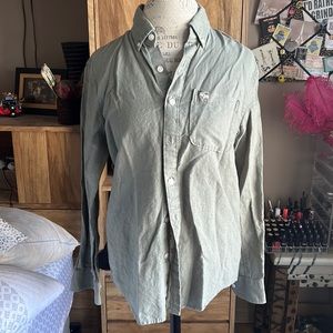 Green Abercrombie & Fitch Button Down Shirt - Small